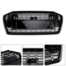 Audi A6/A6 Sline/S6 C8 2019-2023 Zwart Grille Honingraat Mesh Bovenbumper RS6 Style Grill-11