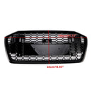Audi A6/A6 Sline/S6 C8 2019-2023 Zwart Grille Honingraat Mesh Bovenbumper RS6 Style Grill-12