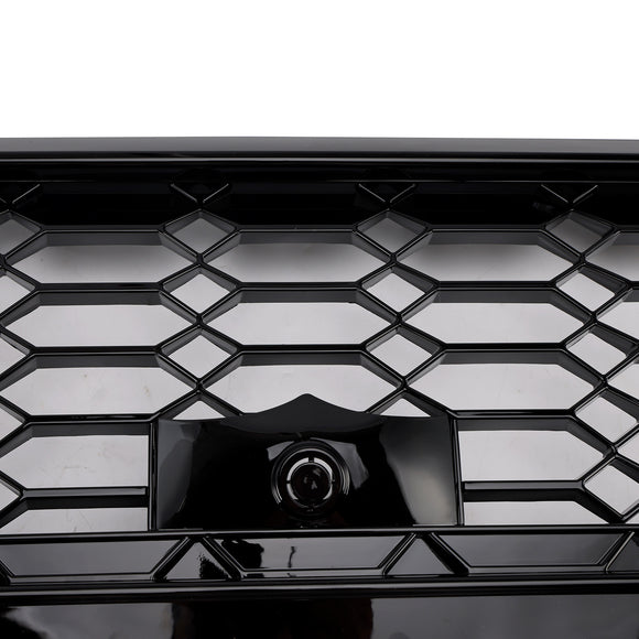 Audi A6/A6 Sline/S6 C8 2019-2023 Zwart Grille Honingraat Mesh Bovenbumper RS6 Style Grill