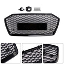 RS6 Style Honeycomb ACC Grille für 2019-2023 Audi A6/S6 C8 Frontstoßstange, glänzend schwarzer Ersatzgrill-9