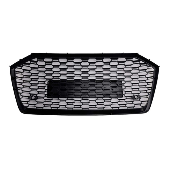 RS6 Style Honeycomb ACC Grille für 2019-2023 Audi A6/S6 C8 Frontstoßstange, glänzend schwarzer Ersatzgrill