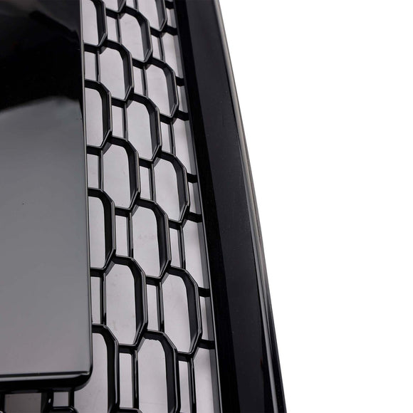 RS6 Style Honeycomb ACC Grille für 2019-2023 Audi A6/S6 C8 Frontstoßstange, glänzend schwarzer Ersatzgrill