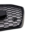 RS6 Style Honeycomb ACC Grille für 2019-2023 Audi A6/S6 C8 Frontstoßstange, glänzend schwarzer Ersatzgrill-13