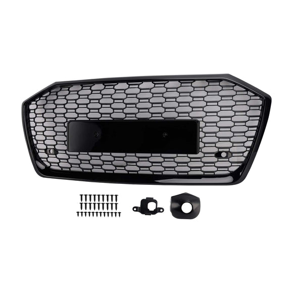 2019-2023 Audi A6/S6 C8 RS6 estilo parrilla de panal parachoques delantero reemplazo parrilla negra