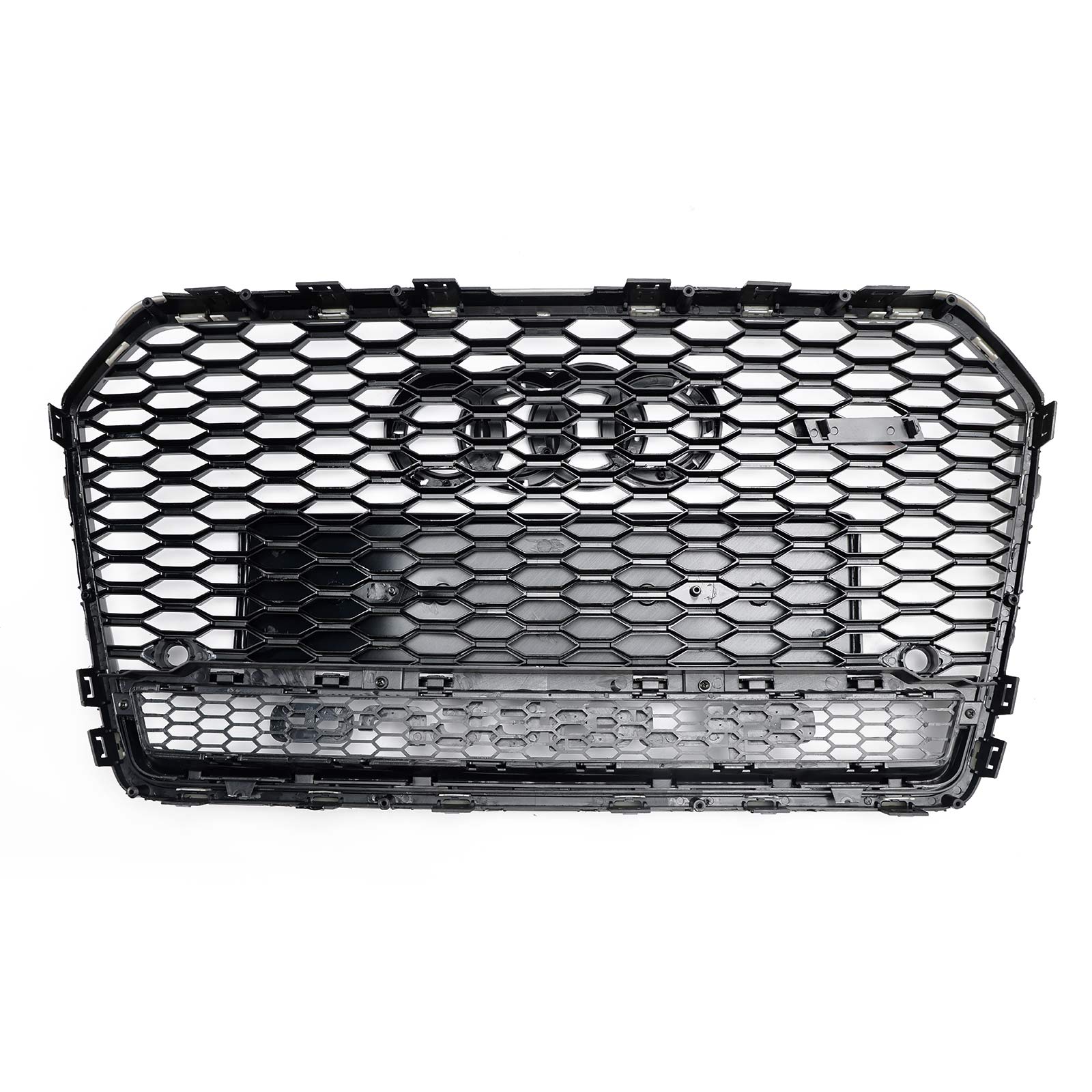 Audi A6 (C7) C7PA 2016-2018 Facelift RS6 Style Grille avant en nid d'abeille Grille noire