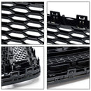 2015-2018 Audi A6 /A6 Sline /S6 C7 RS6 Style Grill Front Bumper Honeycomb Mesh Black Grille-11