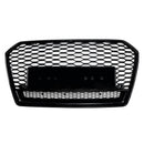 2015-2018 Audi A6 /A6 Sline /S6 C7 RS6 Style Grill Front Bumper Honeycomb Mesh Black Grille-15