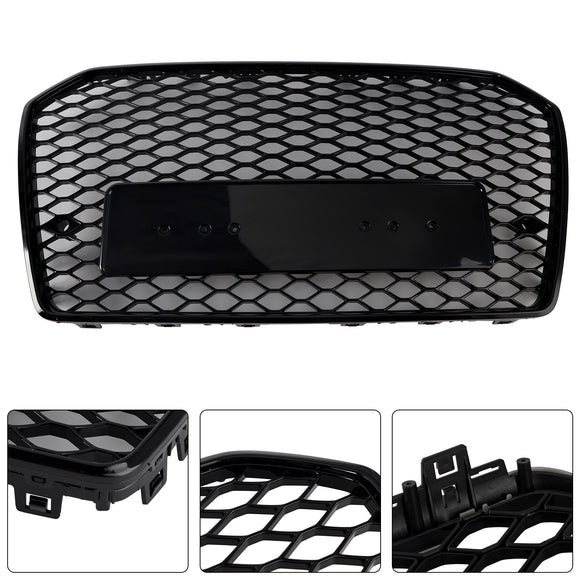 2015-2018 Audi A6 /A6 Sline /S6 C7 RS6 Style Grill etupuskuri hunajakennoverkko musta säleikkö
