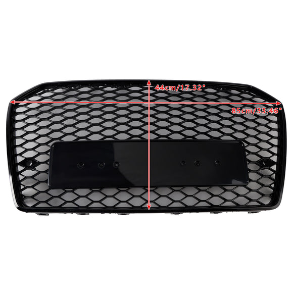 2015-2018 Audi A6 /A6 Sline /S6 C7 RS6 Style Grill etupuskuri hunajakennoverkko musta säleikkö