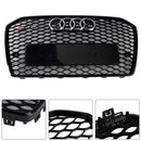 2015-2018 Audi A6 /A6 Sline /S6 C7 RS6 Style Grill Front Bumper Honeycomb Mesh Black Grille-18