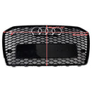 2015-2018 Audi A6 /A6 Sline /S6 C7 RS6 Style Grill Front Bumper Honeycomb Mesh Black Grille-19