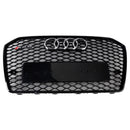 2015-2018 Audi A6 /A6 Sline /S6 C7 RS6 Style Grill Front Bumper Honeycomb Mesh Black Grille-2