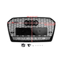 2015-2018 Audi A6 /A6 Sline /S6 C7 RS6 Style Grill Front Bumper Honeycomb Mesh Black Grille-37