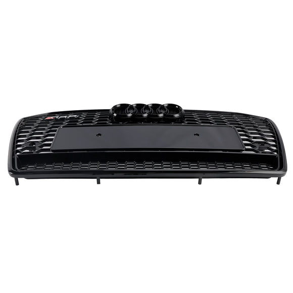 2015-2018 Audi A6 /A6 Sline /S6 C7 RS6 Style Grill Front Bumper Honeycomb Mesh Black Grille