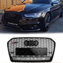 2015-2018 Audi A6 /A6 Sline /S6 C7 RS6 Style Grill Front Bumper Honeycomb Mesh Black Grille-41