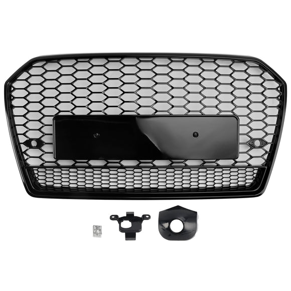 2015-2018 Audi A6 /A6 Sline /S6 C7 RS6 Style Grill etupuskuri hunajakennoverkko musta säleikkö