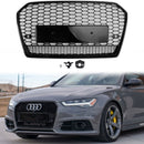 2015-2018 Audi A6 /A6 Sline /S6 C7 RS6 Style Grill etupuskuri hunajakennoverkko musta säleikkö-21