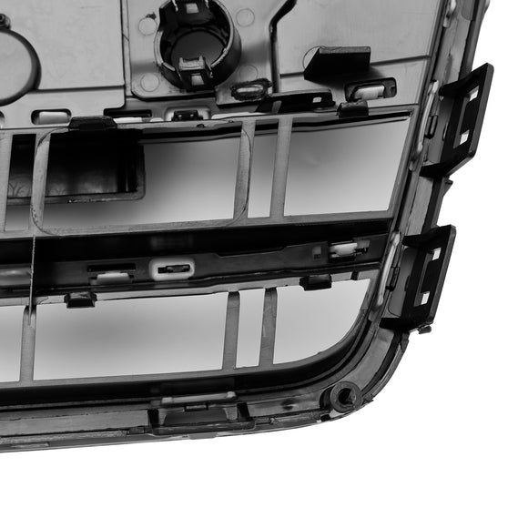 Rejilla estilo S6 para Audi A6/A6 Sline/S6 C7 2016-2018, rejilla negra con listones de malla para parachoques delantero