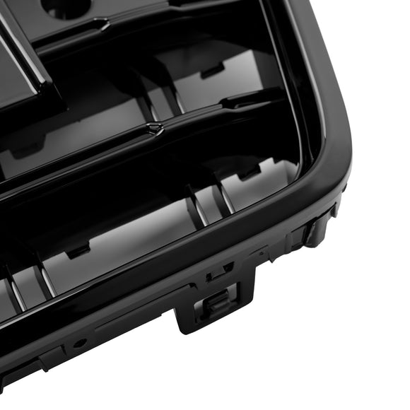 Rejilla estilo S6 para Audi A6/A6 Sline/S6 C7 2016-2018, rejilla negra con listones de malla para parachoques delantero