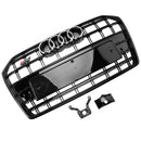 Rejilla estilo S6 para Audi A6/A6 Sline/S6 C7 2016-2018, rejilla negra con listones de malla para parachoques delantero-14