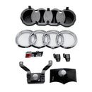 Rejilla estilo S6 para Audi A6/A6 Sline/S6 C7 2016-2018, rejilla negra con listones de malla para parachoques delantero-11