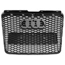 2008-2011 Audi A6 /S6 /A6 Sline C6 RS6 Style Grill Front Bumper Honeycomb Sport Mesh Hex Black Grille W/ Emblem-12