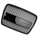 2008-2011 Audi A6 /S6 /A6 Sline C6 RS6 Style Grill Front Bumper Honeycomb Sport Mesh Hex Black Grille-9