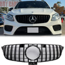 Mercedes Benz Clase GLE W166 Parrilla delantera superior del parachoques GT negra (2015-2018)-3