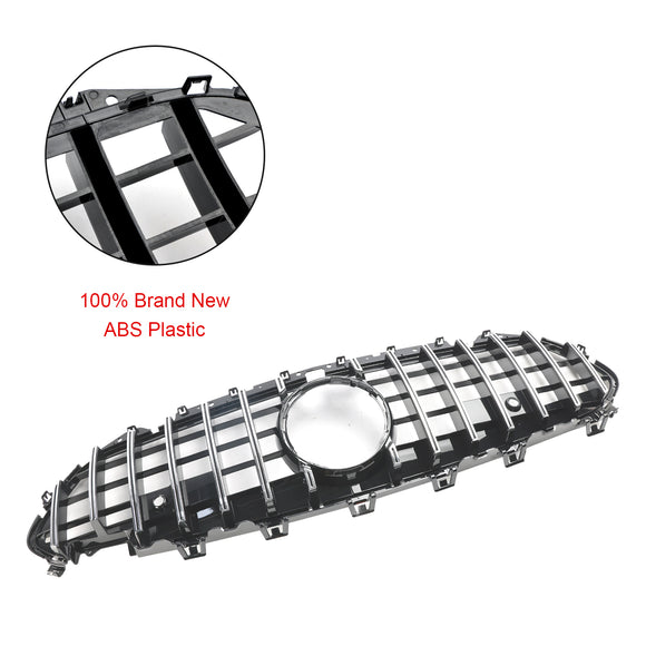 Parrilla de repuesto cromada para parachoques delantero, estilo Mercedes Benz CLS-Class C257 GT 2018-2024