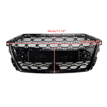 2020-2024 Audi A3 / A3 Sline / S3 RS3 Style Grill Front Bumper Honeycomb Black Replacement Grille - 0