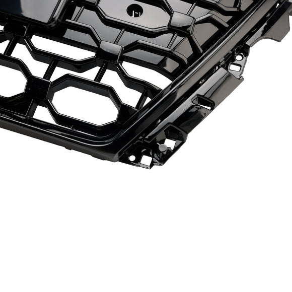 Parrilla estilo Audi A3/A3 Sline/S3 RS3 2020-2024, parachoques delantero, rejilla de repuesto negra tipo panal