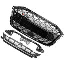 Griglia nera lucida del paraurti anteriore della griglia del favo di stile di Audi A3/S3 RS3 2020-2024-14