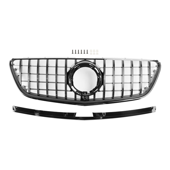 Mercedes Bnez Vito / Metris W447 Front Grill 2020-2023 Upper Bumper Black / Chrome Grille
