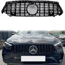 Mercedes-Benz Classe A W177 Grade dianteira estilo GTR 2023-2025 em preto brilhante-3