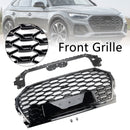 2021-2025 Audi Q5 / SQ5 RSQ5 Style Grille Front Bumper Honeycomb Mesh Black Grill-4