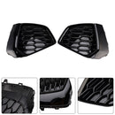 2021-2023 Audi A3 Sline/S3 8Y Griglia inferiore a nido d'ape Paraurti anteriore Fendinebbia Copertura griglia nera 8YG807671A 8YG807672A-6