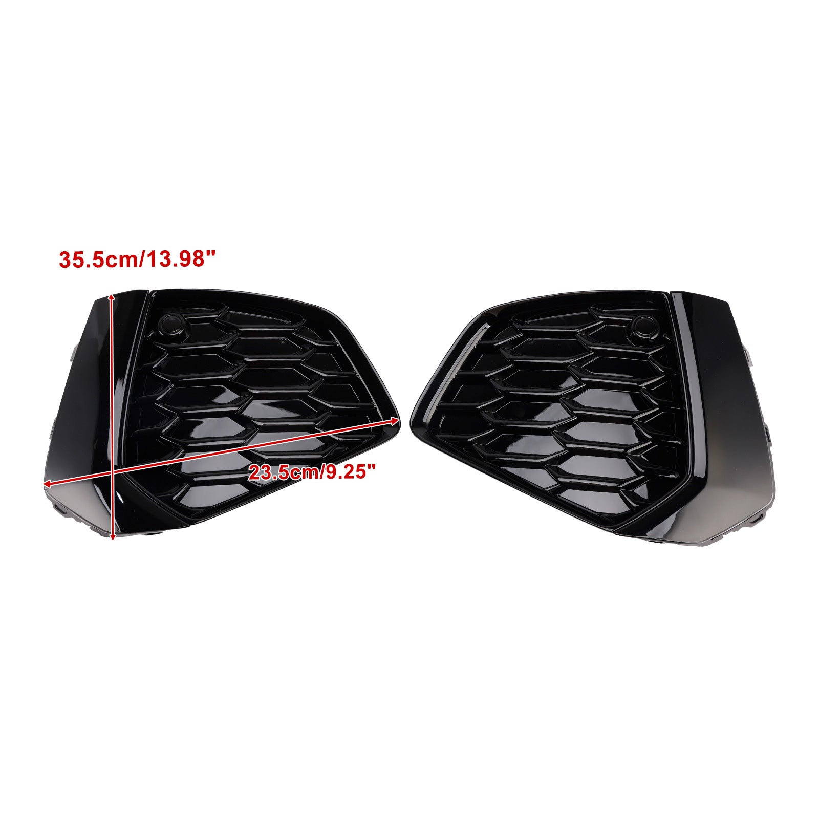 Audi A3 S-line / S3 8Y 2021-2023 Front Lower Grill Fog Light Grill Glossy Black Cover 8YG807671A 8YG807672A