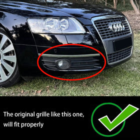 Audi A6/A6 Sline C6 2005-2008 um par de lâmpada de nevoeiro do carro grelha 4F0807681A 4F0807682A - 0