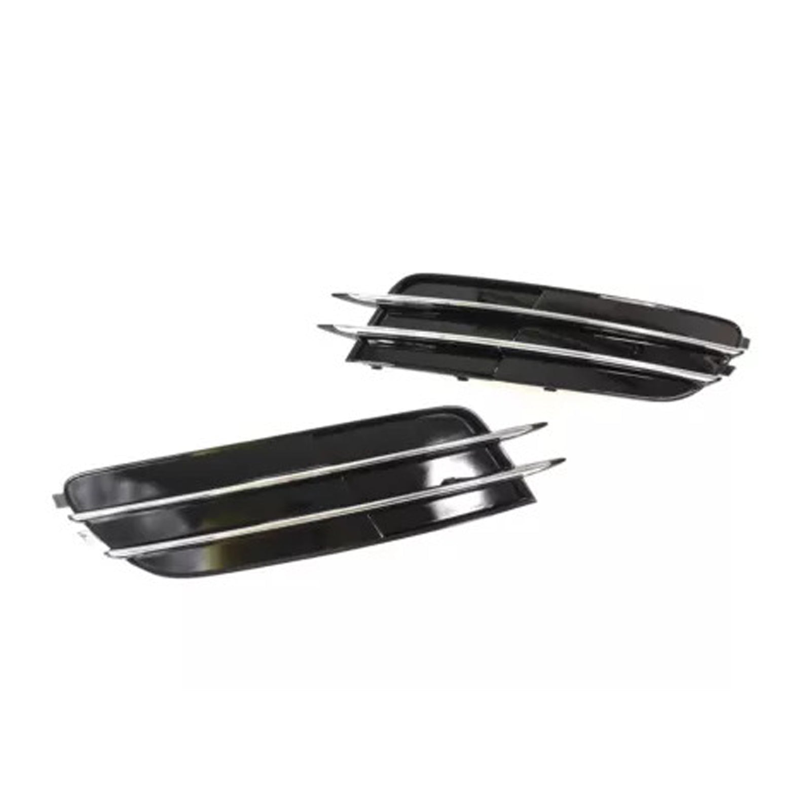 Audi 2012-2015 A6 C7 2 piezas cubierta de luz antiniebla delantera bisel parachoques rejilla