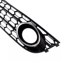 2010-2015 Audi A4 Allroad Honeycomb Fog Grille Grill Front Bumper Lower Cover Black Grill 8K0807681H 8K0807682H-4