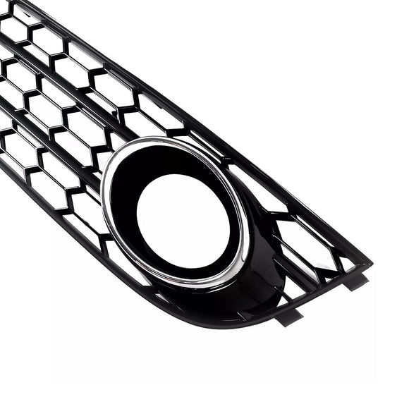 2010-2015 Audi A4 Allroad Honeycomb Fog Grille Grill Front Bumper Lower Cover Black Grill 8K0807681H 8K0807682H