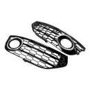 2010-2015 Audi A4 Allroad Honeycomb Fog Grille Grill Front Bumper Lower Cover Black Grill 8K0807681H 8K0807682H-7
