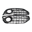 2010-2015 Audi A4 Allroad Honeycomb Fog Grille Grill Front Bumper Lower Cover Black Grill 8K0807681H 8K0807682H-1