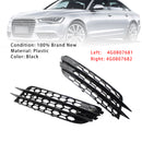 2012-2015 Audi A6 C7 Pre-Facelift Honycomb Lower Grille 2PCS Front Bumper Fog Light Black Cover Grill-38