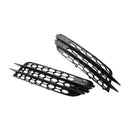 2012-2015 Audi A6 C7 Pre-Facelift Honycomb Lower Grille 2PCS Front Bumper Fog Light Black Cover Grill-42