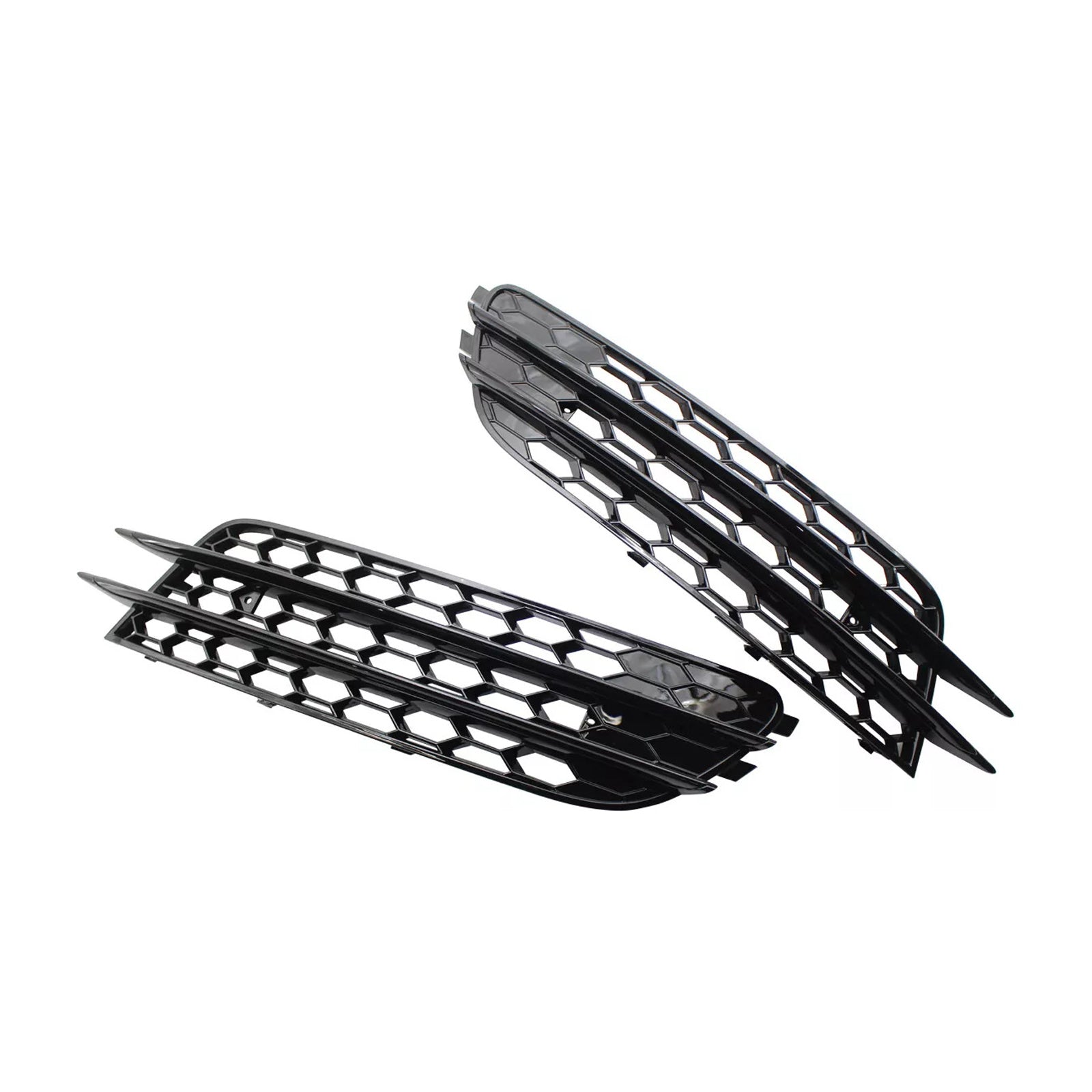 Audi 2012-2015 A6 C7 2 piezas cubierta de luz antiniebla delantera bisel parachoques rejilla
