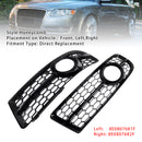 2005-2008 audi a4 s-line/s4 b7 favo de mel grade de luz de nevoeiro amortecedor dianteiro inferior grill preto capa 8e0807681f 8e0807682f-9