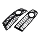 2005–2008 Audi A4 S-Line/S4 B7 Waben-Frontgrill-Set, oberer Grill + Nebelscheinwerfer-Grill, Stoßstangen-Set im RS-Stil-15