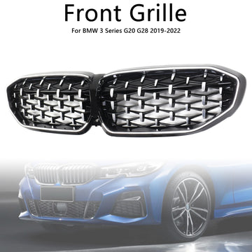 Chrome Diamond Niergrille Grill 51138072085 Fit BMW 3 Serie G20 2019-2022 - 0