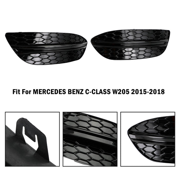 Mercedes-Benz Classe C 2015-2018 W205 Base Sedan 14475205 2PCS Tampa do Farol de Neblina Dianteiro